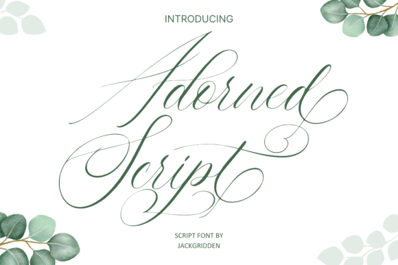 Adorned Script: The Elegant Typeface for Wedding & Luxury Brands