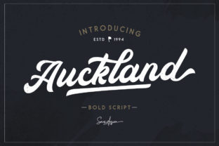 Auckland Script: A Bold Typeface for Standout Designs