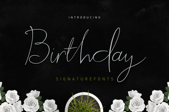 Birthday Script: A Modern Handwritten Font for Authentic Brands