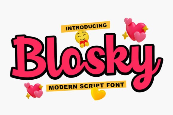 Blosky Script: A Font That Brings Joy to Every Design
