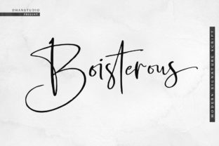 Boisterous Script: A Modern Handwriting Font with Style
