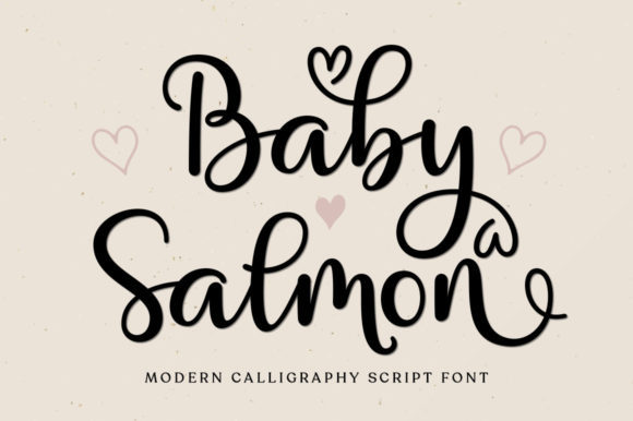 Bring a Touch of Elegance to Your Work with Baby Salmon Script