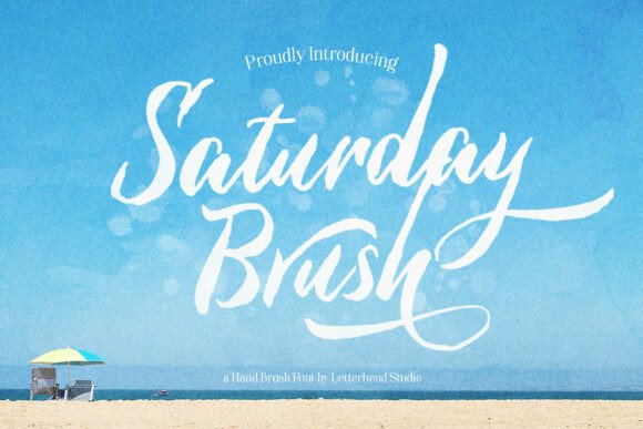 Capture the Weekend Vibe with Saturday Brush Script