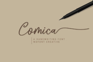 Comica Script: A Handwritten Font with Bold Swashes