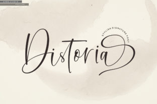 Distoria Script: Crafting an Upscale Brand Identity