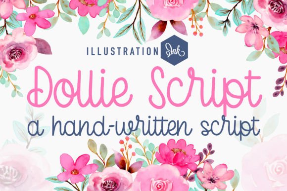 Dollie Script: Whimsical Handwritten Font for Creative Projects