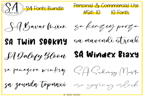 Script and Handwritten Bundle 10: Your Go-To Font Collection