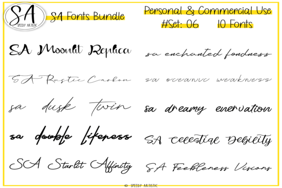 Script and Handwritten Bundle 6: Ten Fonts for Everyday Creation