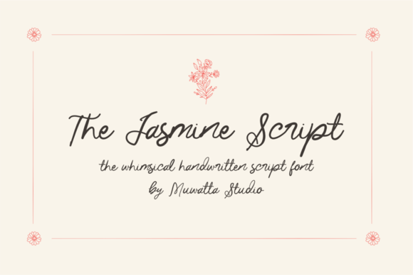 The Jasmine Script: A Typeface of Refined Elegance